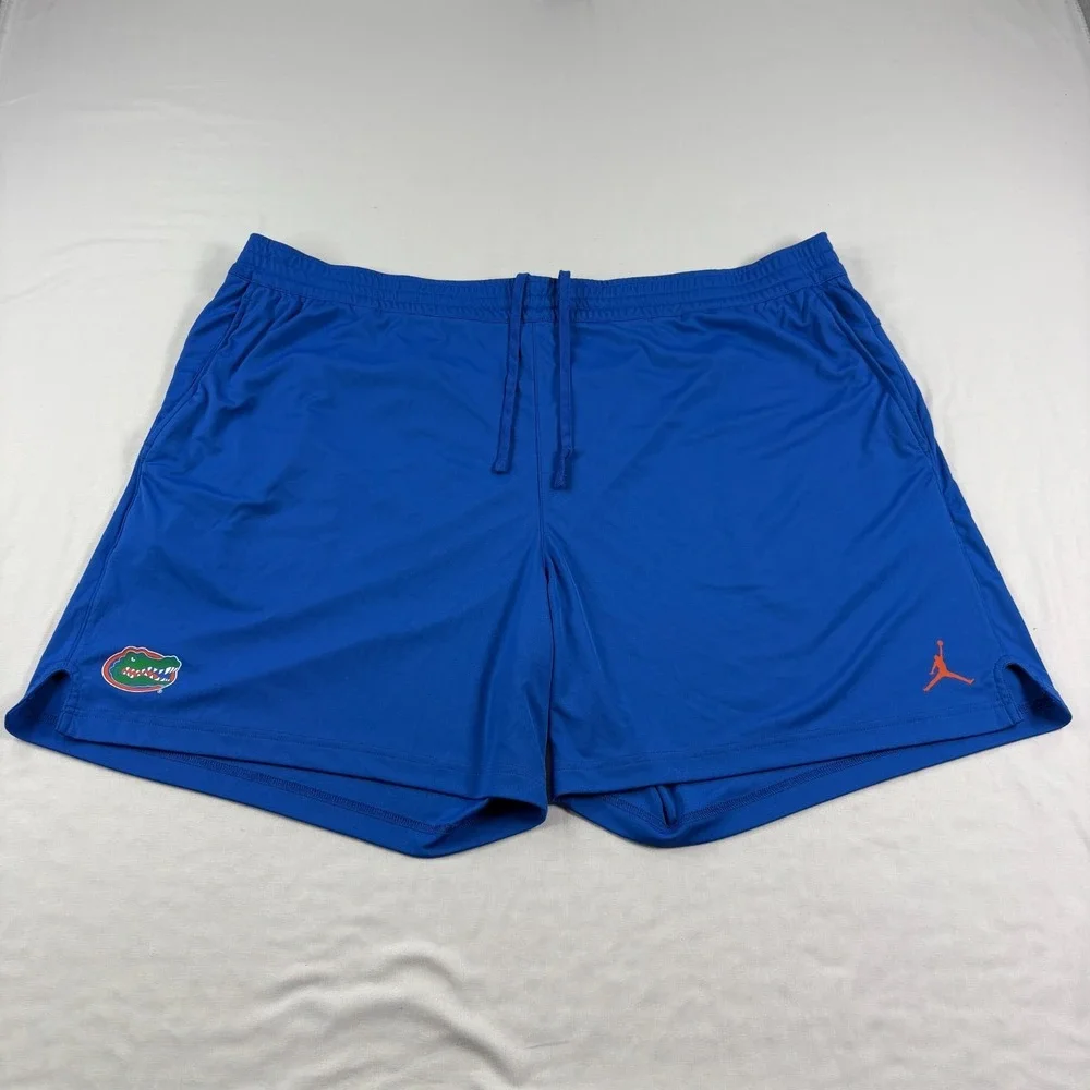 Florida Gators Shorts Mens 3XL Blue Air Jordan Dri‎ Fit Gym Practice Team Issued